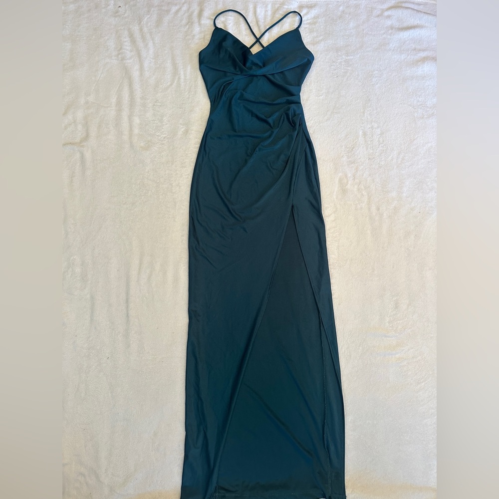 Windsor Strapless Teal Dress